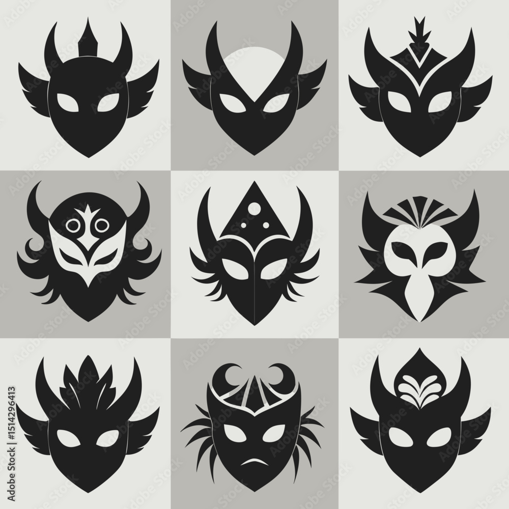 black and white icons set black and white icons set