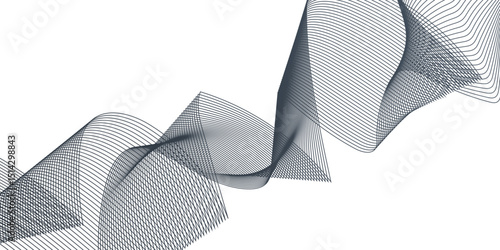 Speed lines connection vector background. Flowing futuristic dynamic motion technology. Wave curve of a smoky flow movement abstract background.	