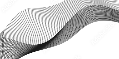 Speed lines connection vector background. Flowing futuristic dynamic motion technology. Wave curve of a smoky flow movement abstract background.	