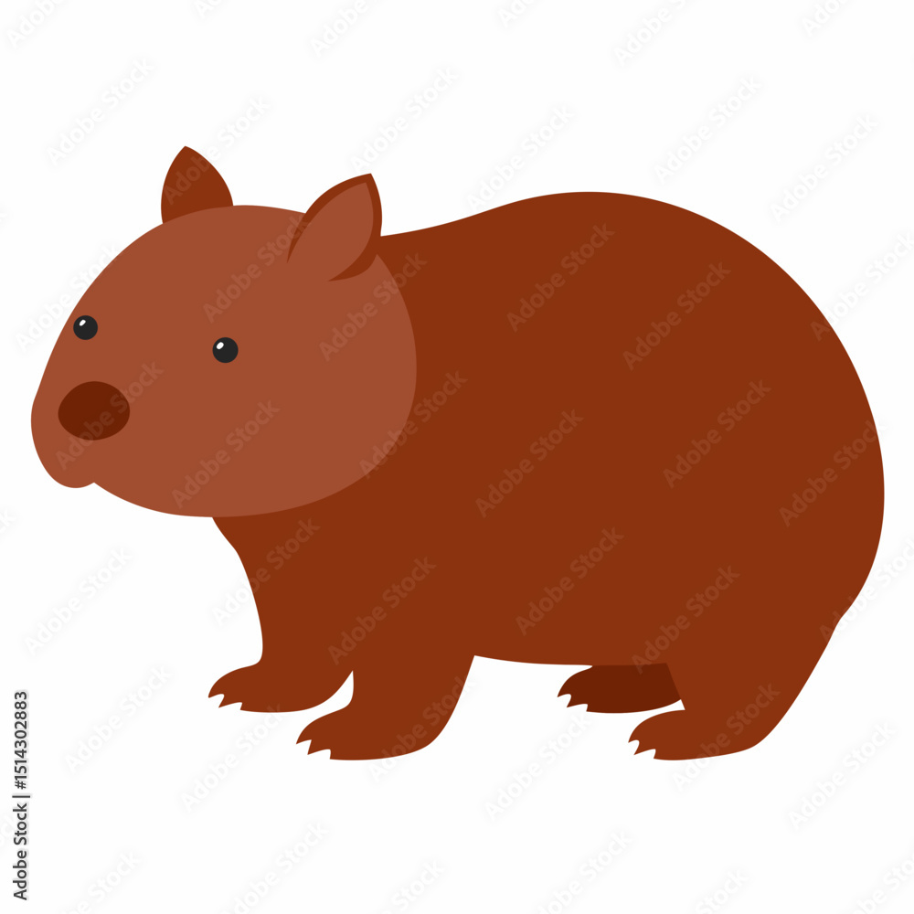Obraz premium : wombat-on-white-background-- (1).svg