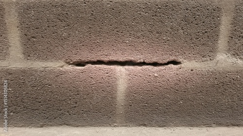 Wallpaper Mural Brick wall with a horizontal crack Torontodigital.ca