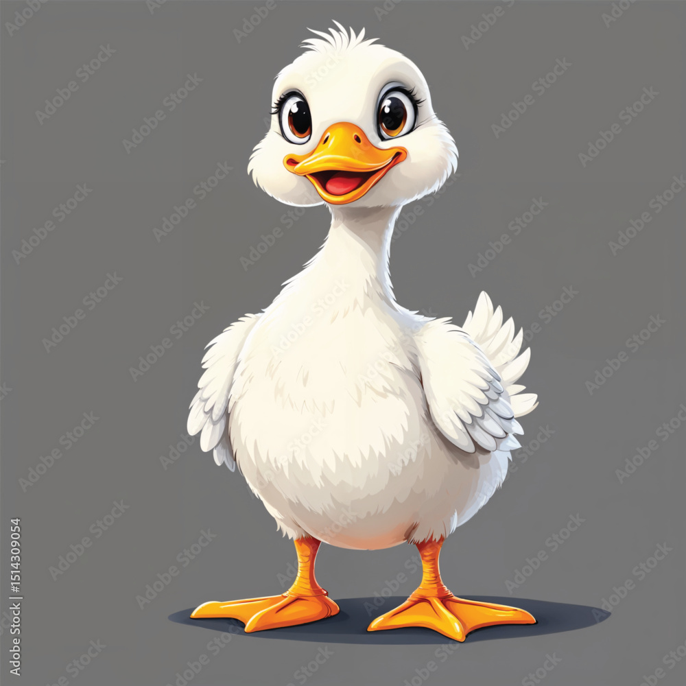 Cute duck Cartoon Vector Illustration isolated Cute duck Cartoon Vector Illustration isolated
