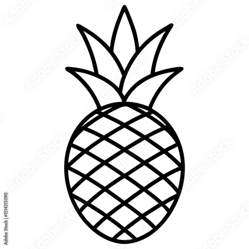 vector illustration of pineapple