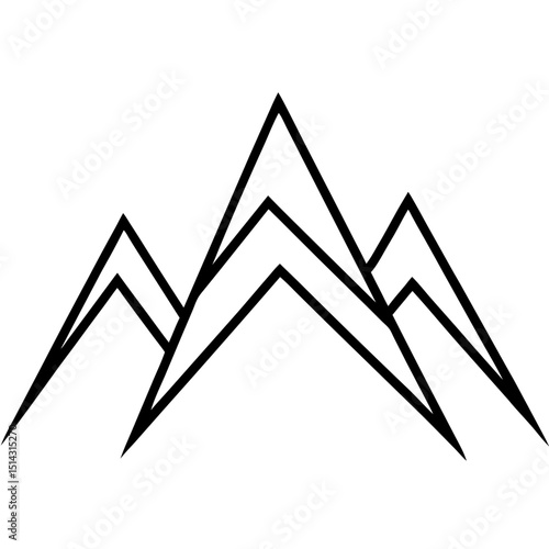 vector illustration of mountain house