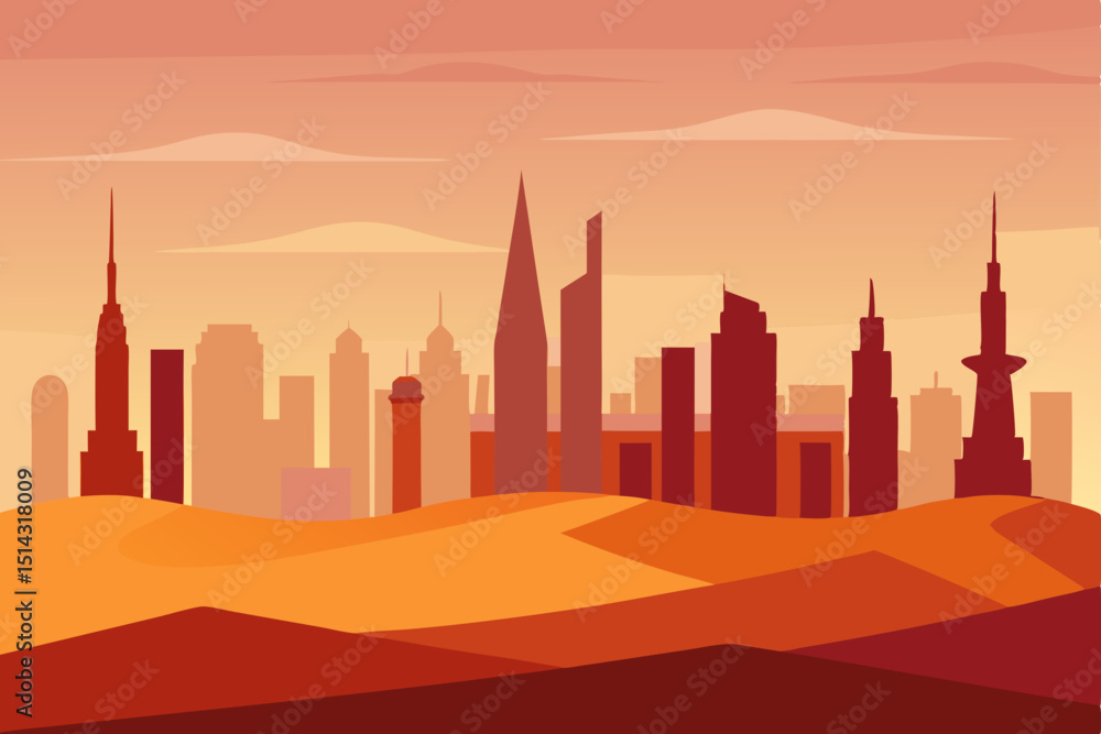 Obraz premium city in the morning