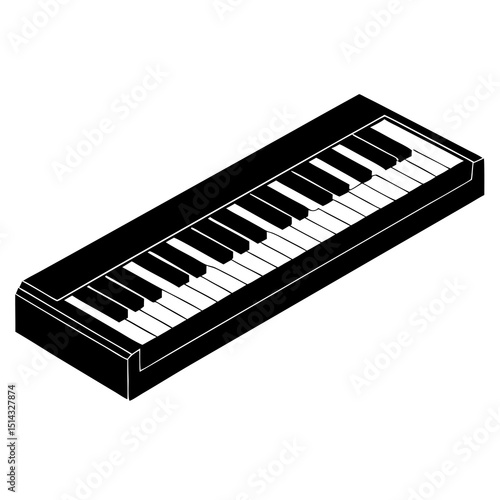 piano keys vector illustration