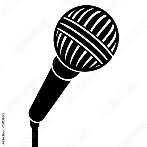 microphone on white background