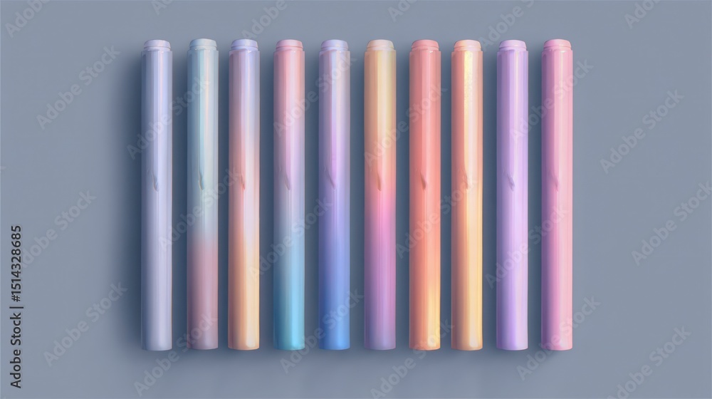 Obraz premium Colorful gradient markers display