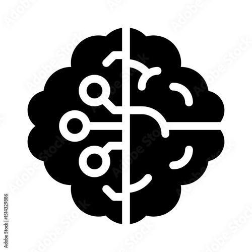 brain glyph icon