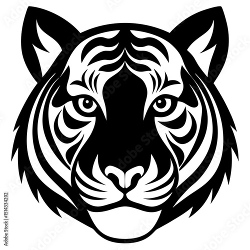 Wallpaper Mural head of tiger Torontodigital.ca