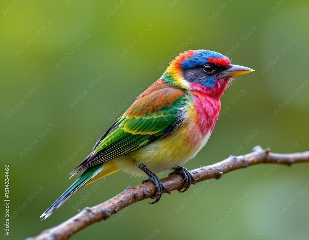 small rainbow bird, no background details small rainbow bird, no background details