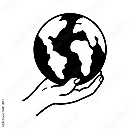 Save The Earth Icon Glyph