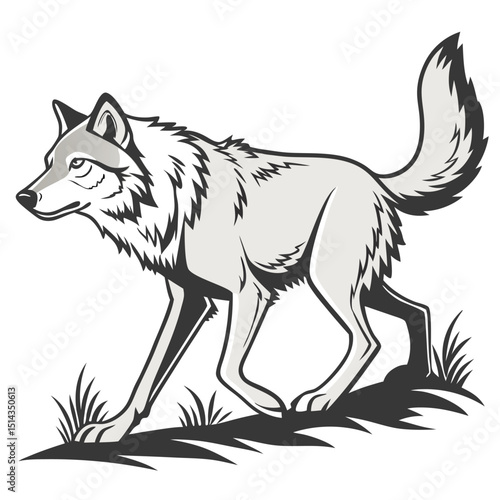 Wolf Wild ancestor of the domestic dog symbolizes loyalty, instinct, and teamwork