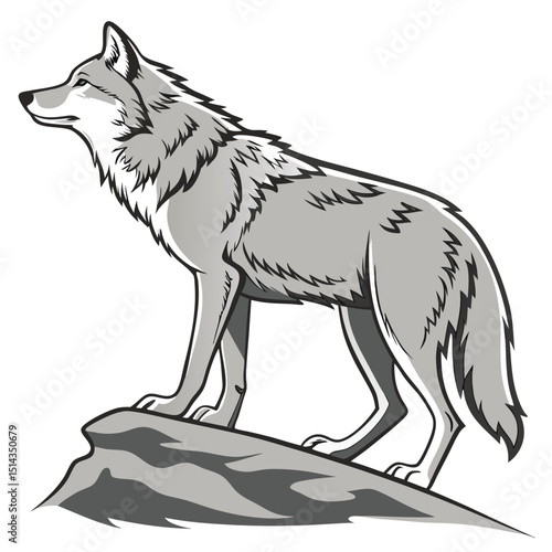 Wolf Wild ancestor of the domestic dog symbolizes loyalty, instinct, and teamwork
