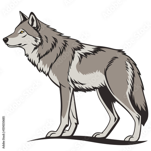 Wolf Wild ancestor of the domestic dog symbolizes loyalty, instinct, and teamwork