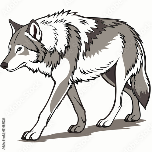 Wolf Wild ancestor of the domestic dog symbolizes loyalty, instinct, and teamwork