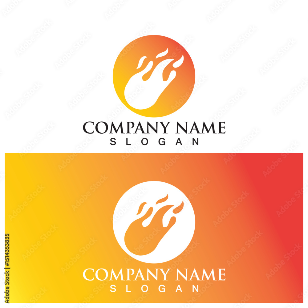 Obraz premium meteor logo and vector template