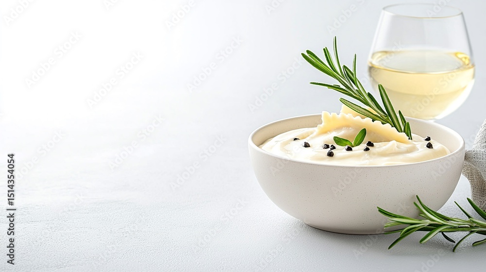 Creamy Ravioli with Rosemary and White Wine Sauce Creamy Ravioli with Rosemary and White Wine Sauce