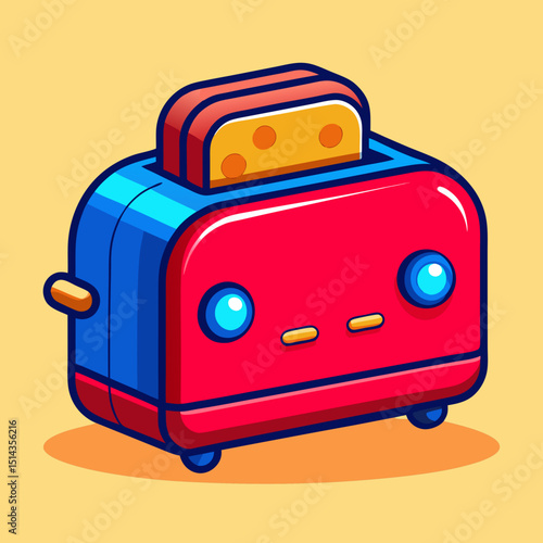 toaster and bread