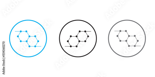 Molecule Structure Vector Icon