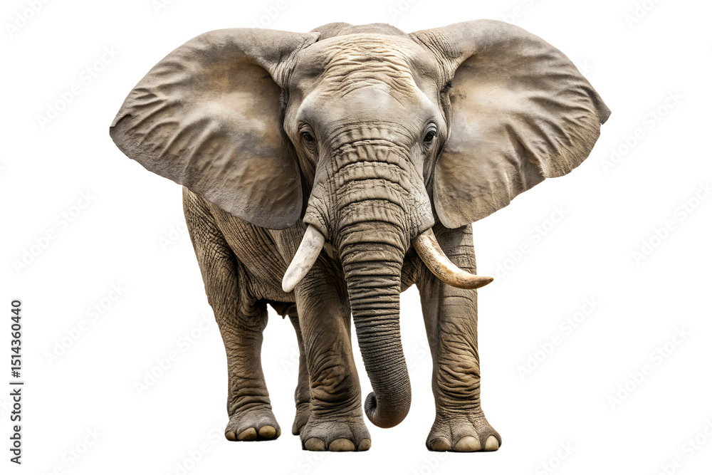 Fototapeta premium Majestic African Elephant A Powerful Symbol of Strength and Wisdom