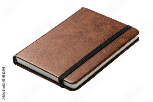 Wallpaper Mural Elegant Brown Leather Notebook with Elastic Closure Perfect for Note-Taking, Journaling, and Sketching Torontodigital.ca