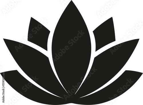 A lotus lily water flower in a vintage woodcut engraved etching style vector illustration.
