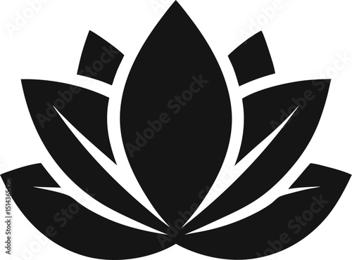 A lotus lily water flower in a vintage woodcut engraved etching style vector illustration.