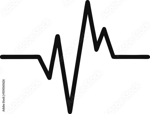 Heart rate icons vector. Pulse, heart rhythm, heartbeat line icon on white background. Vector illustration Heart rate icons vector. Pulse, heart rhythm, heartbeat line icon