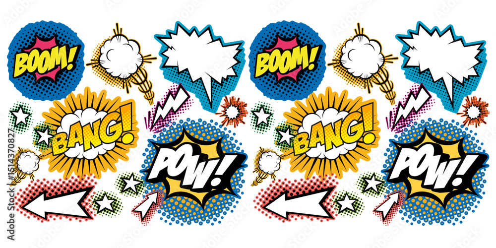 Fototapeta premium comics illustration, retro, vintage style. 