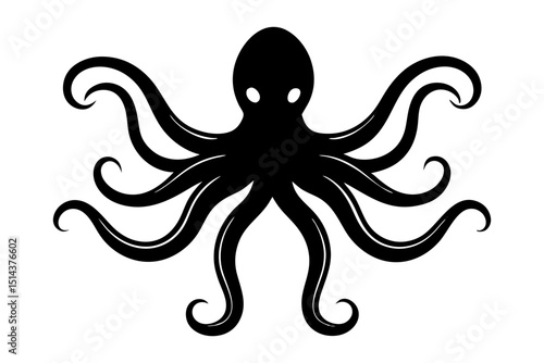 Sea Octopus Vector Illustration