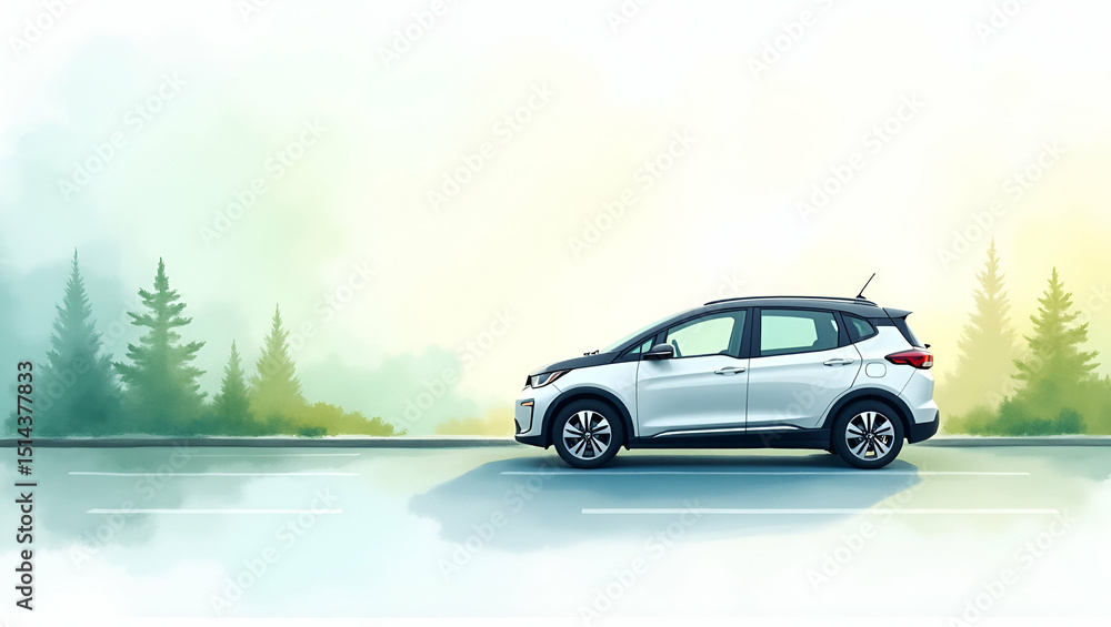 Fototapeta premium Curate an exclusive photo stock collection illustrating vehicle to grid technology with emphasis on smart grid integration renewable energy exchange and EV interconnectivity in Photo Stock Concept 