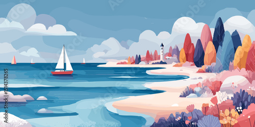 water, sea, beach, kayak, boat, sport, summer, canoe, people, vacation, ocean, fun, vector, travel, illustration, boy, woman, leisure, cartoon, holiday, nature, ski, sky, lake, fishing, chair, sand, c