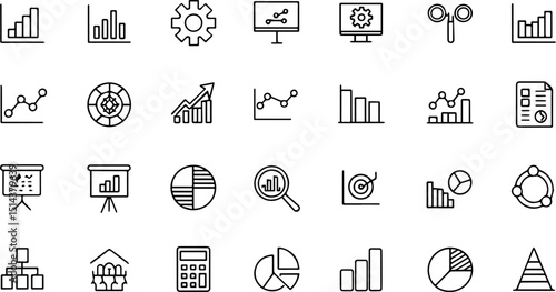 data analysis set of web icons in line style  data (1).eps