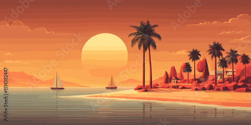 summer clipart, summer banner, summer, summer poster, cute summer, summer silhouette, beach banner, beach poster, water, sea, beach, kayak, boat, sport, summer, canoe, people, vacation, ocean, fun, ve