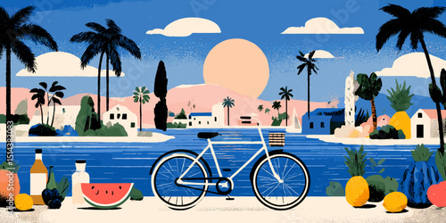 summer clipart, summer banner, summer, summer poster, cute summer, summer silhouette, beach banner, beach poster, water, sea, beach, kayak, boat, sport, summer, canoe, people, vacation, ocean, fun, ve