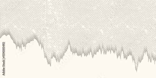 Crumpled ecru craft package paper texture. Abstract cream texture old paper background. Beige old cardboard backdrop. Vector illustration