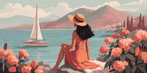 summer clipart, summer banner, summer, summer poster, cute summer, summer silhouette, beach banner, beach poster, water, sea, beach, kayak, boat, sport, summer, canoe, people, vacation, ocean, fun, ve