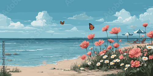 summer clipart, summer banner, summer, summer poster, cute summer, summer silhouette, beach banner, beach poster, water, sea, beach, kayak, boat, sport, summer, canoe, people, vacation, ocean, fun, ve