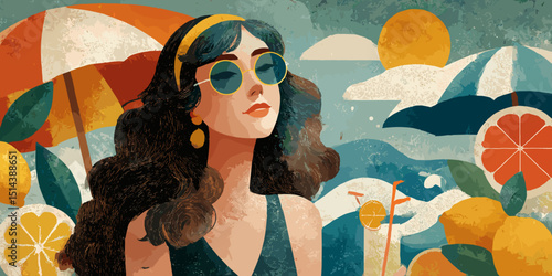 summer clipart, summer banner, summer, summer poster, cute summer, summer silhouette, beach banner, beach poster, water, sea, beach, kayak, boat, sport, summer, canoe, people, vacation, ocean, fun, ve