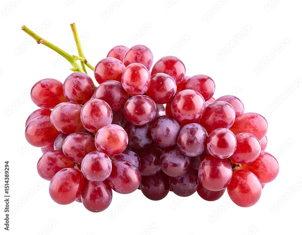 Fototapeta premium Fresh red grapes cluster