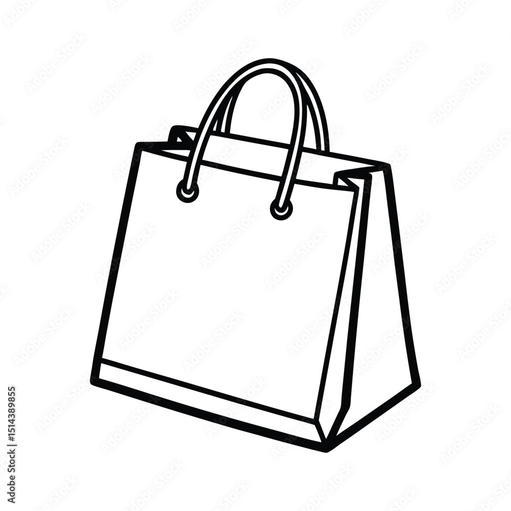 Elegant Paper Shopping Bag Design A Versatile Template for Retail Branding Elegant Paper Shopping Bag Design A Versatile Template for Retail Branding