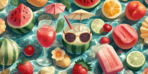 summer clipart, summer banner, summer, summer poster, cute summer, summer silhouette, beach banner, beach poster, water, sea, beach, kayak, boat, sport, summer, canoe, people, vacation, ocean, fun, ve