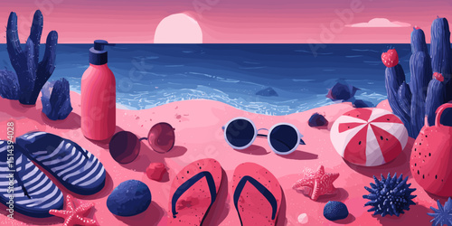 summer clipart, summer banner, summer, summer poster, cute summer, summer silhouette, beach banner, beach poster, water, sea, beach, kayak, boat, sport, summer, canoe, people, vacation, ocean, fun, ve