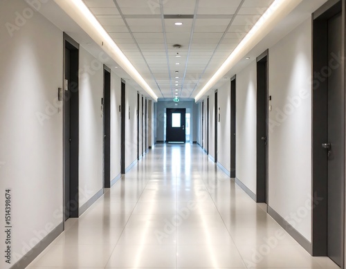 Wallpaper Mural Empty office hallway (2) Torontodigital.ca