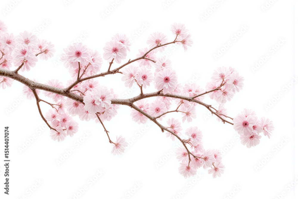 branch with white flowers on a white background2 branch with white flowers on a white background2