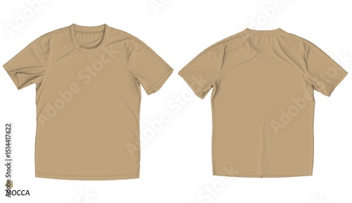 Vászonkép mocca t-shirt mockup