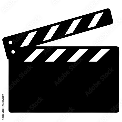 movie clapper board vector illustration