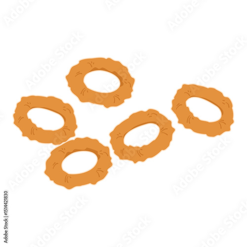 fried calamari Rings, Fried onion rings