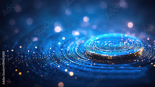 Captivating ripple effect on water surface abstract background digital art calm environment close-up view visual concept for relaxation and inspiration